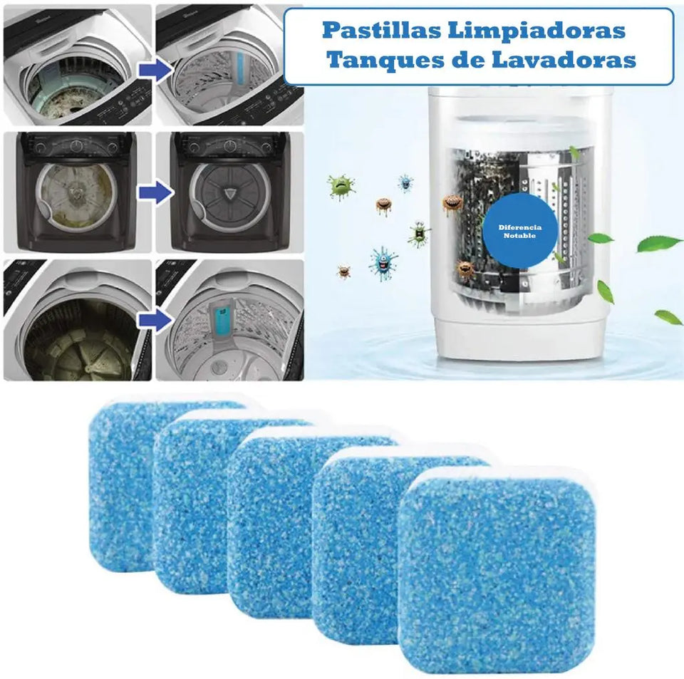 Pastillas para limpieza de lavadora